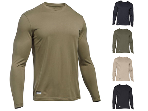 Under Armour Men's Tactical UA Tech� Long Sleeve T-Shirt (Color: Federal Tan / Medium)