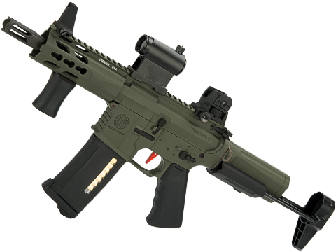 Umbrella Armory Krytac MKII PDW CQBR (Color: Foliage Green / 350 FPS 40 RPS w/ 2xBattery)
