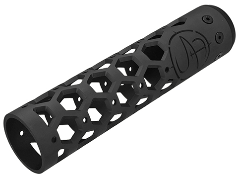 Unique ARs CNC Machined Hex Handguard for AR15 Pattern Rifles (Color: Black / 9 / Rail Only)