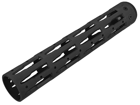 Unique ARs CNC Machined Bullet Handguard for AR15 Pattern Rifles (Color: Black / 12 / Rail Only)