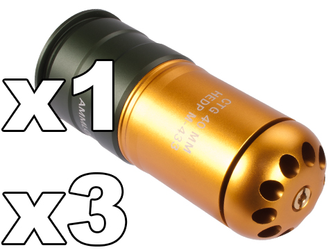 UFC HEDP M433 Type 120rd Airsoft 40mm Gas Grenade Shells (Qty: Single)