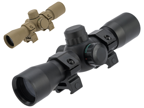 UFC HD25 1X22mm Red & Green Dot Sight with Scope Rings (Color: Black)