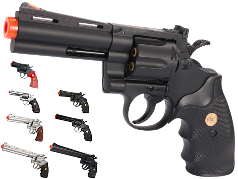 UHC Cobra  Spring Revolver (Length: 8 / Silver with Black Grips)