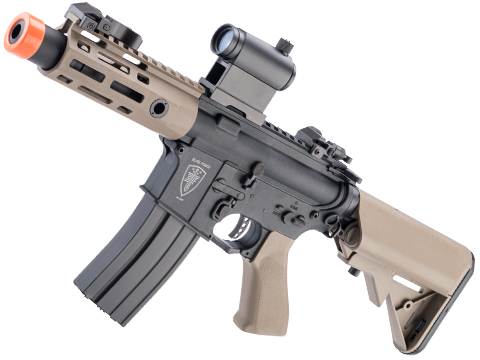 Elite Force CQCX M4 Airsoft AEG Rifle w/ Built-In Eye Trace Tracer Unit (Color: Two-Tone Black-Tan)