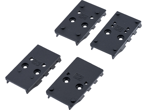 Umarex Optic Adapter Mounting Plate Kit for Walther PDP Paintball, Airsoft & Airgun Pistols (Package: Set of 4)