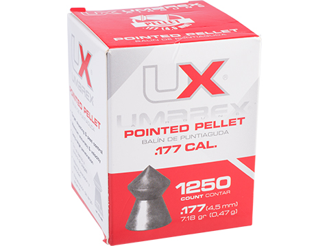 Umarex .177cal Pointed Pellets (Package: 1250 Count)