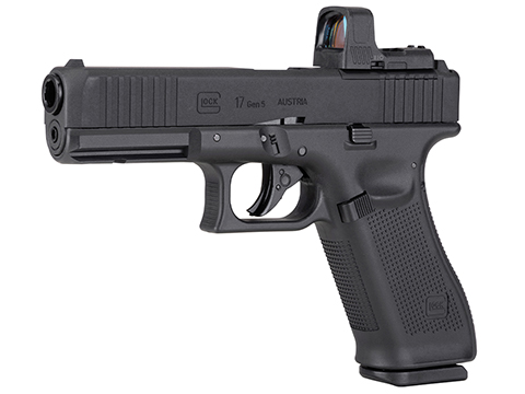 Umarex GLOCK G17 Gen 5 MOS CO2 Powered Blowback .177 Caliber Airgun w/ RDS8 Red Dot (Color: Black)