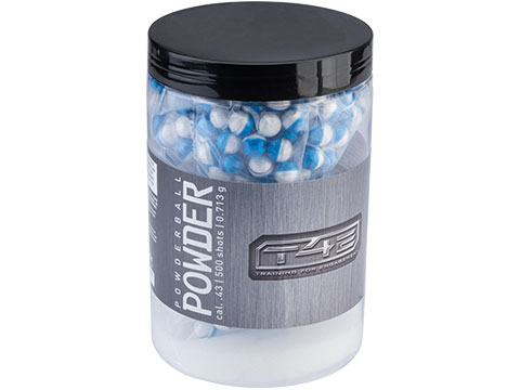 T4E Training for Engagement .43 Caliber Premium Powder Ball Training Munitions (Color: Blue/White / 500 Rounds)