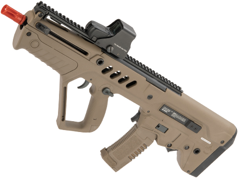 IWI Tavor CTAR Flat Top Short Barreled Airsoft AEG with Inline MOSFET FCU (Color: Dark Earth)