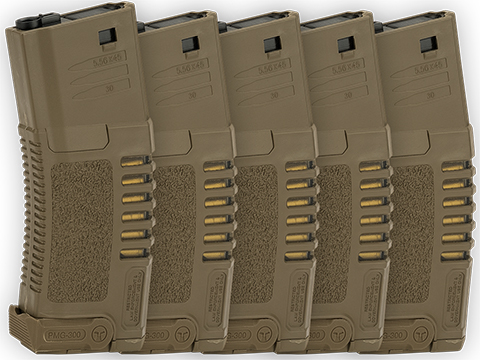 ARES Amoeba 250rd Gen5  Magazine for M4/M16 Series Airsoft AEG Rifles (Color: Dark Earth / Set of 5)