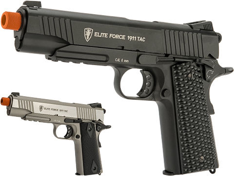 Elite Force Full Metal Gen 3 1911 Tactical CO2 Airsoft Gas Blowback Pistol (Color: Black)