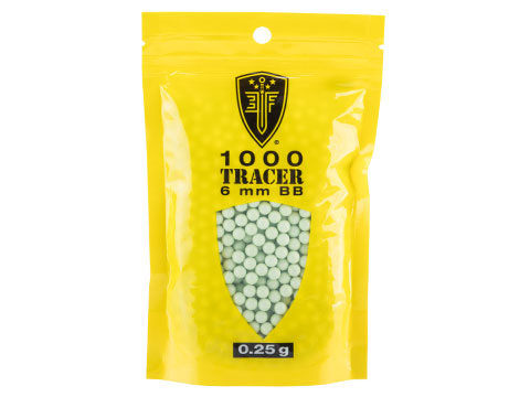 Elite Force Match Grade Airsoft Tracer BBs (Weight: 0.25g / 1000 Rounds / Green)