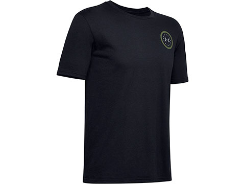 Under Armour UA Freedom By Land T-Shirt (Color: Black - Green / Tank / Large)