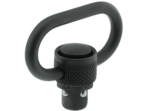 UTG Push Button QD Sling Swivel (Model: Heavy Duty w/ 1.4 Loop)