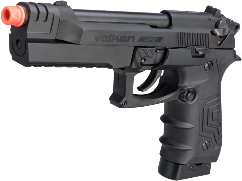 Valken Tactical AP92 CO2 Gas Blowback Airsoft Pistol w/ Hard Pistol Case (Color: Black)
