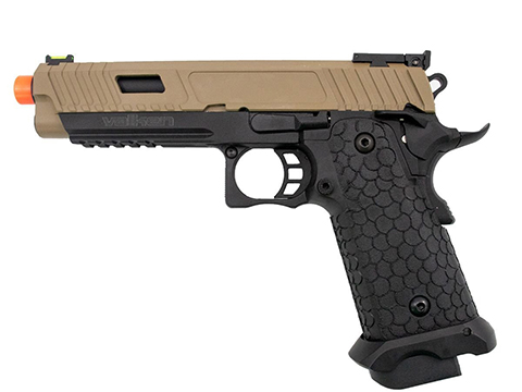 Valken BY HICAPA CO2 Gas Blowback Airsoft Pistol (Color: Black - Tan)