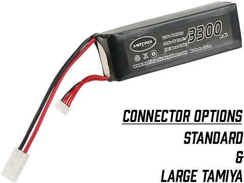 Matrix High Performance 14.8V 3300mAh 65C Purpose Built Airsoft Li-po Battery 
