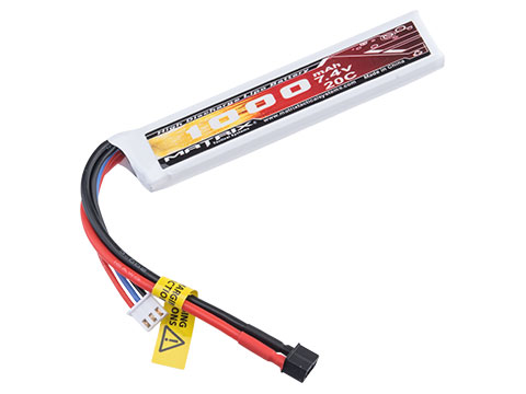 Matrix High Performance 7.4V Stick Type Airsoft LiPo Battery (Model: 1000mAh / 20C / Mini Deans)