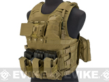 Matrix MEA Tactical Vest with M4 Magazine Pouches and Hydration Bladder (Color: Coyote)