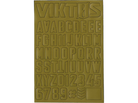 Viktos Moralphabet™ Letter Patches (Color: Spartan)