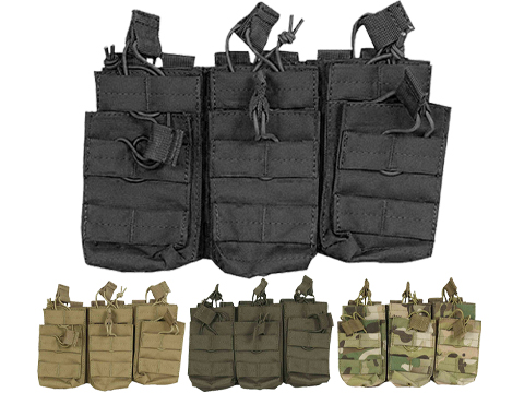 Viper Tactical Open Top Triple Duo Magazine Pouch (Color: Black)