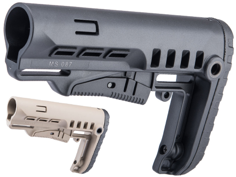 VISM Adjustable Tactical Milspec Stock for M4 / M16 Series Rifles (Color: Black)