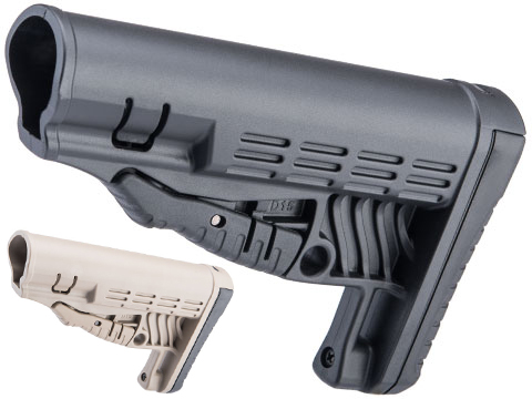 DLG Classic Adjustable Stock for M4 / M16 Series Commercial Rifles (Color: Black)