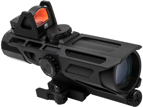 VISM by NcStar Ultimate Sighting System Gen3 3-9x40 Red & Blue Illuminated Variable Scope w/ Red Micro Dot Sight (Reticle: P4 / Black)