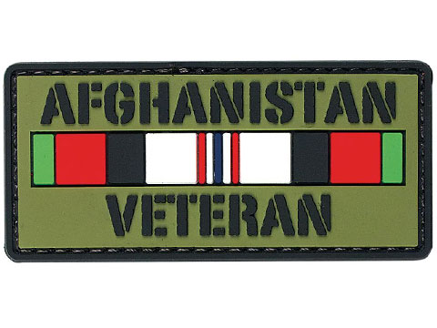 Voodoo Tactical Afghanistan Veteran PVC Hook and Loop Morale Patch