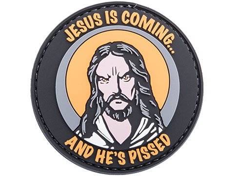 Voodoo Tactical Jesus is Coming and He's Pissed PVC Hook and Loop Morale Patch