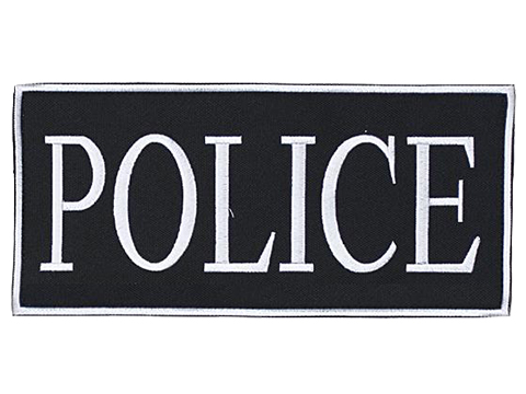 Voodoo Tactical Police Embroidered Hook and Loop Morale Patch (Color: White / Small)