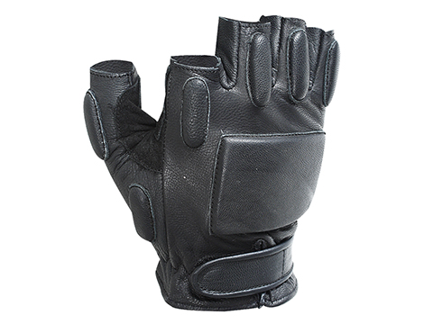 Voodoo Tactical Rapid Rapel Half Finger Gloves (Color: Black / Large)