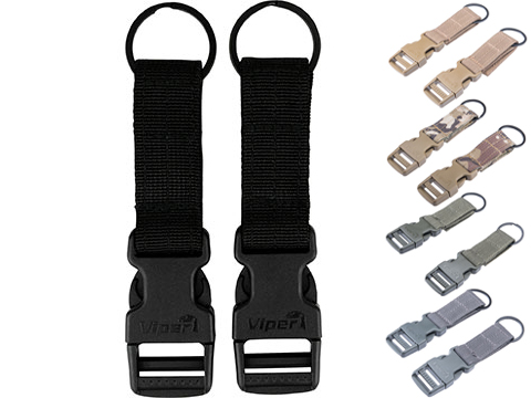 Viper VX Buckle Up Clip Set (Color: Titanium)