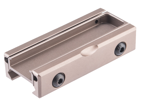 Element CNC Aluminum Rail Mount for Flashlight / Laser Pressure Pads (Color: Dark Earth)