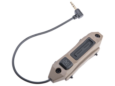 Night Evolution Dual Function Remote Pressure Switch for PEQ Laser Units (Color: Dark Earth / 3.5mm Plug)