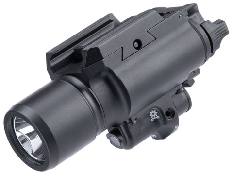 Element Tactical Rail Mounted Weapon Light w/ Red laser (Model: Standard / Black)