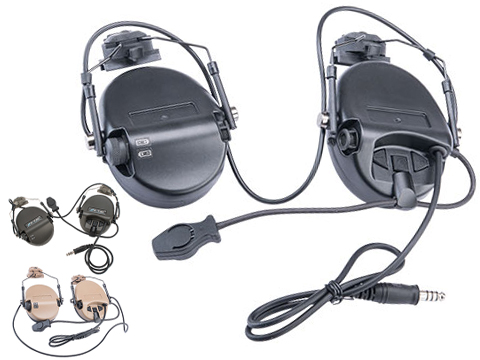 Element Z034 Tactical Communications Headset w/ Noise Cancelling System for FAST Helmets (Color: Foliage Green)