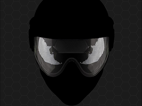 WARQ Printed Lens Screen for WARQ Helmets (Color: Symbiote)