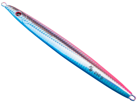 West Coast Jiggers KB Knife Unrigged Fishing Jig (Color: Blue-Pink / 400g)