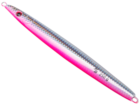 West Coast Jiggers KB Knife Unrigged Fishing Jig (Color: Pink-Silver / 250g)