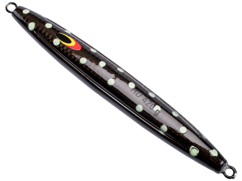 West Coast Jiggers HD Unrigged Fishing Jig (Color: Black-Polkadot / 420g)