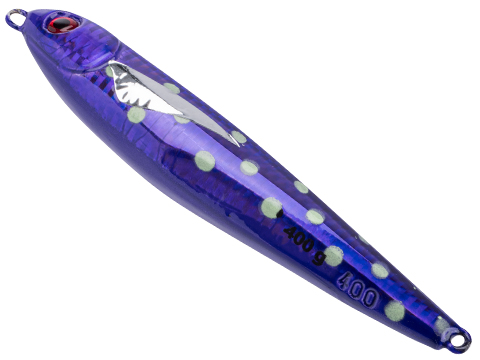 West Coast Jiggers Supafly Unrigged Fishing Jig (Color: Purple-Polkadot / 400g)