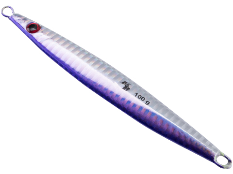 West Coast Jiggers KB Knife Unrigged Fishing Jig (Color: Purple-Silver / 100g)