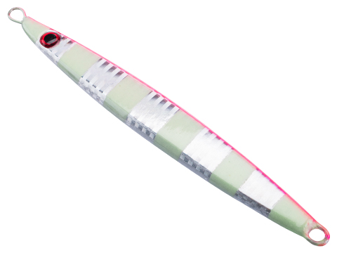 West Coast Jiggers KB Knife Unrigged Fishing Jig (Color: Pink-Silver / 100g)