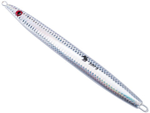West Coast Jiggers KB Knife Unrigged Fishing Jig (Color: UV Silver / 300g)