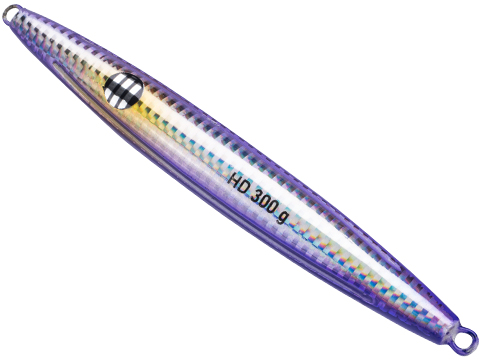West Coast Jiggers HD Unrigged Fishing Jig (Color: Purple-Silver / 300g)