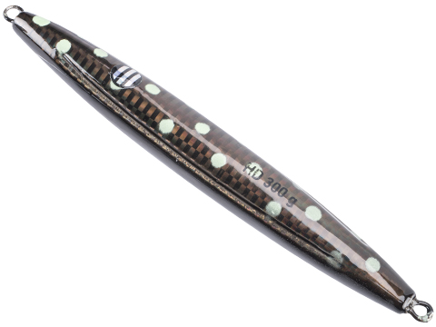 West Coast Jiggers HD Unrigged Fishing Jig (Color: Black-Polkadot / 300g)