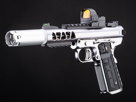 WE-Tech Galaxy 1911 Gas Blowback Airsoft Pistol (Color: Silver Slide / Silver Frame / Type B Slide / Tracer Package)