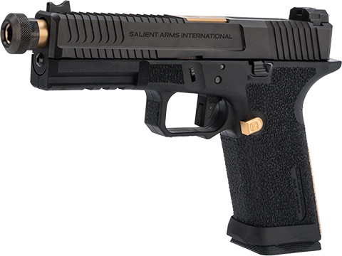 EMG Salient Arms International BLU w/ G&P Steel Slide and Gold Barrel (Model: w/ Green Gas Mag)