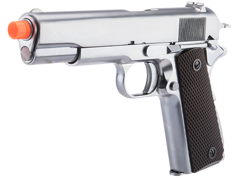 WE-Tech Latest Gen2 Full Metal 1911 GI Full Size Airsoft GBB Pistol (Color: Silver / CO2)